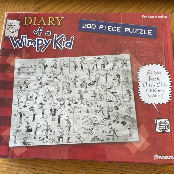 Diary of a Wimpy Kid 200 piece puzzle
HARD! Ages 8+ NEW in Sealed Box - Picture 1 of 2